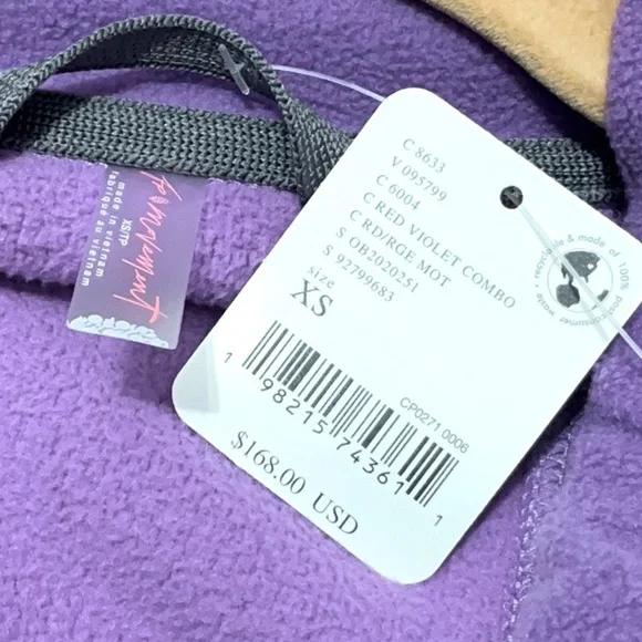 FP MOVEMENT Hit The Slopes 1/2 Zip Pullover XS Red Violet Combo $168 Retail NWT - Picture 4 of 11